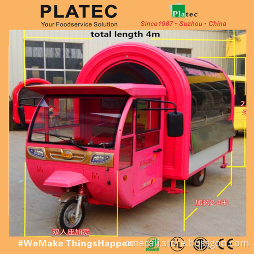 2015 China electric tricycle for sale for fast food, snack food, cheap price, high quality